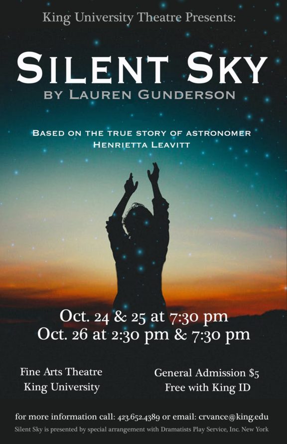 King University Theatre presents Silent Sky by Lauren Gunderson | King ...